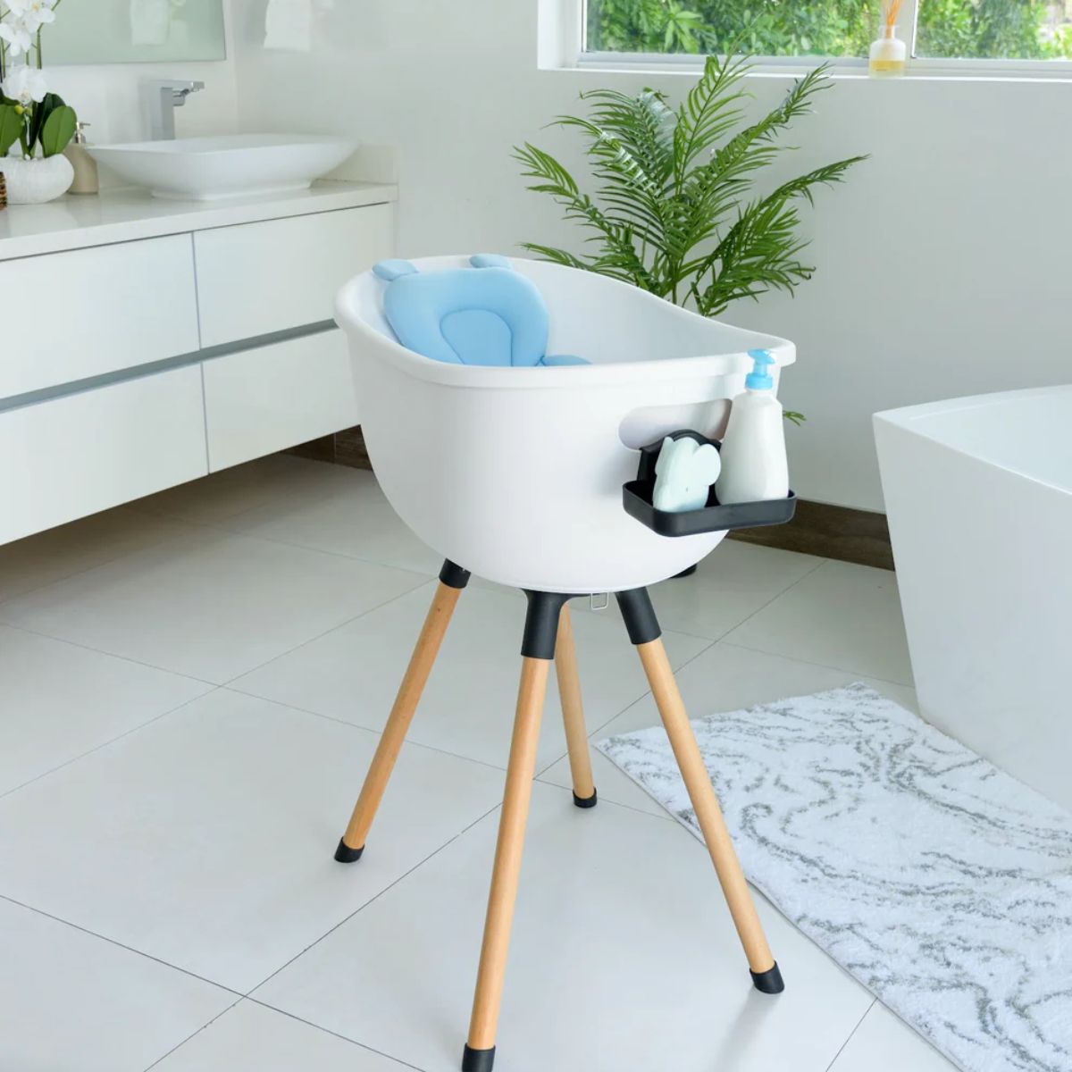 Babu Bath Babu Pillow - Sky Blue on Luna Baby Store Miami