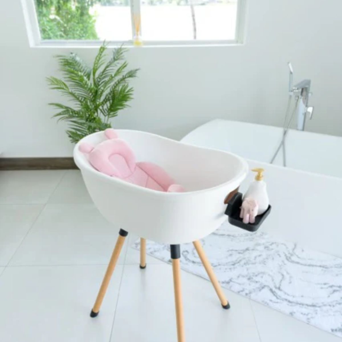 Babu Bath Babu Pillow - Petal Pink on Luna Baby Store Miami