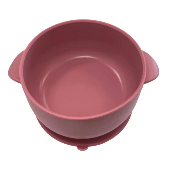 Baby Bowl With Suction - Dark Pink