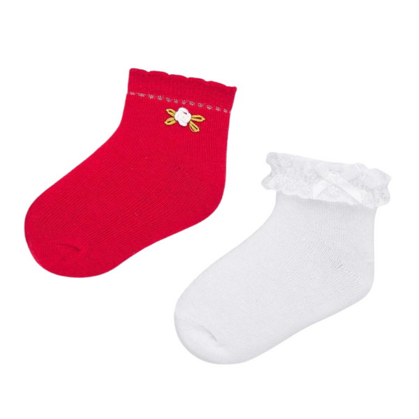 Mayoral 2 Socks Set Red