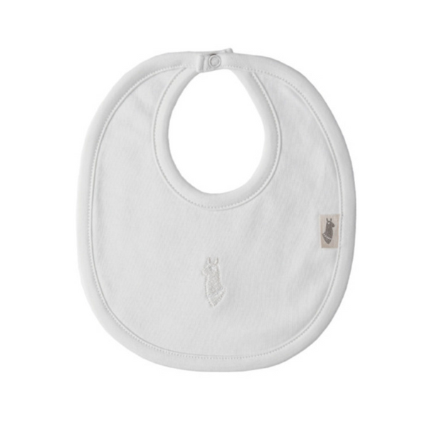 Pima Lima Classic Baby Bib - Off White