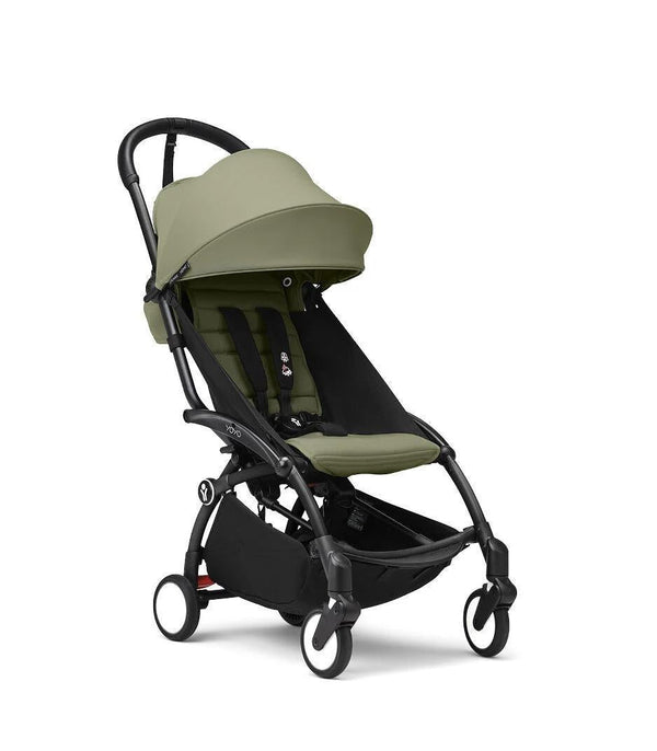 Stokke YOYO³ Stroller - Olive On Black