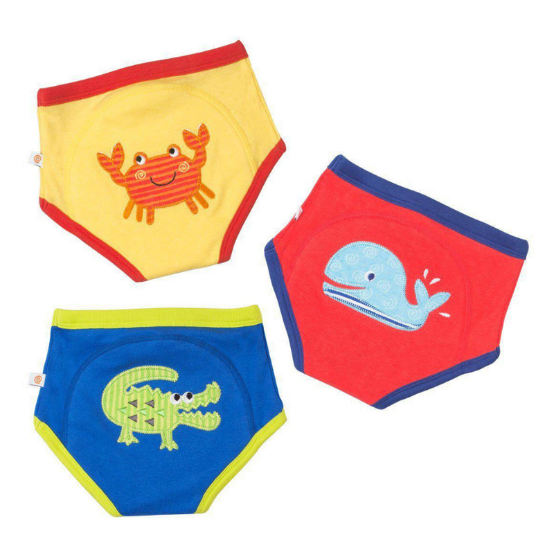 Zoocchini 3 Piece Organic Potty Training Pants Set Ocean Friends