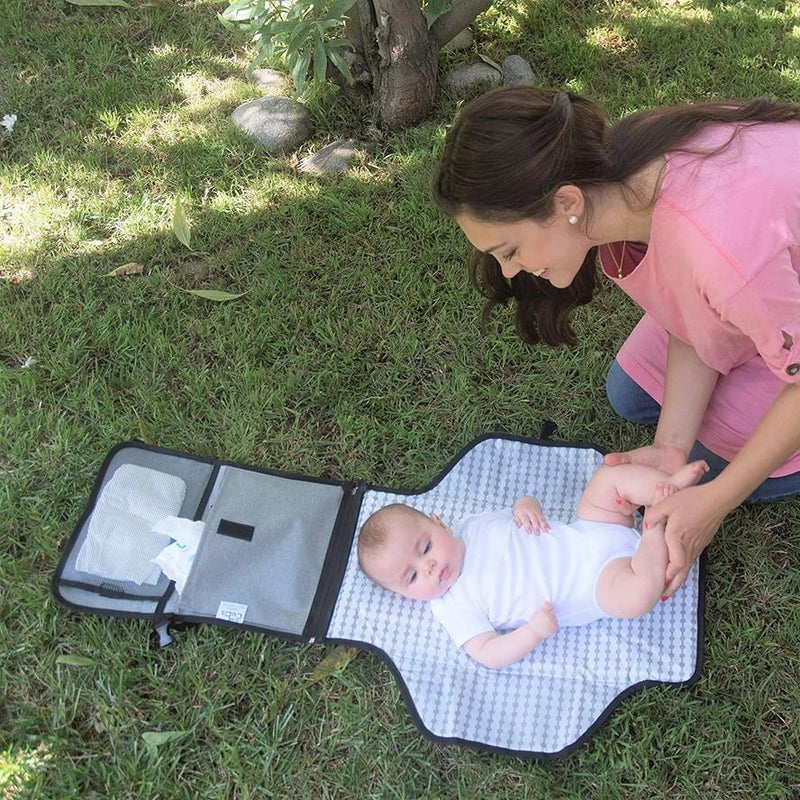 Comfy Cubs Large Portable Changing Pad - Sea Blue