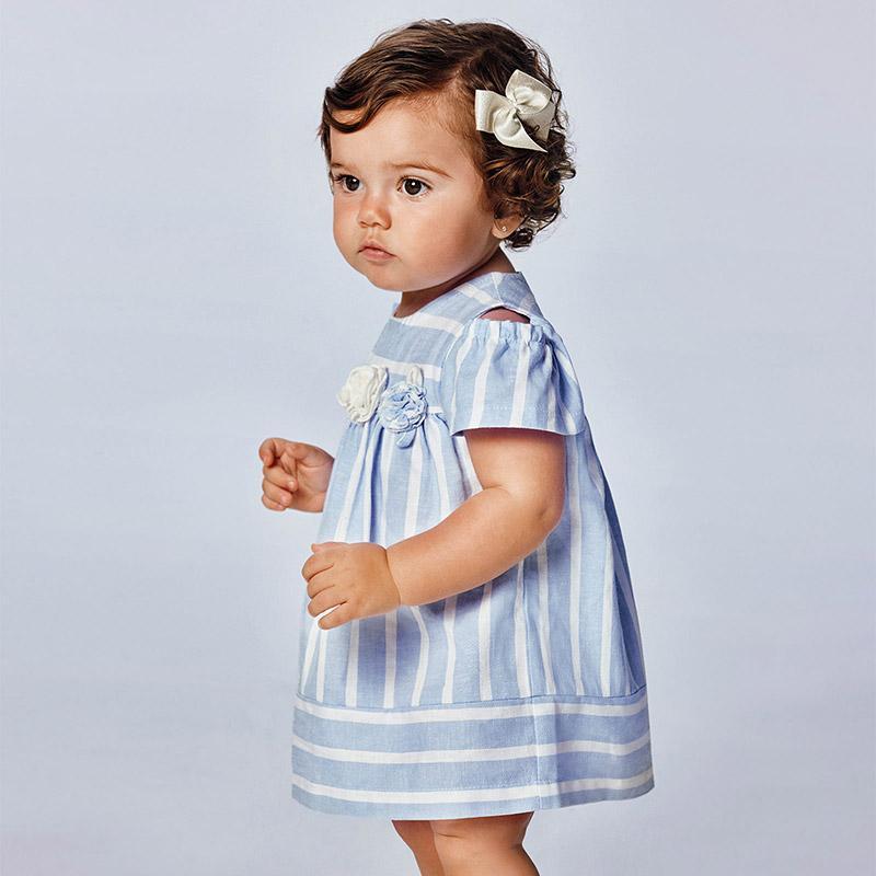 Mayoral Striped Dress Baby Girl