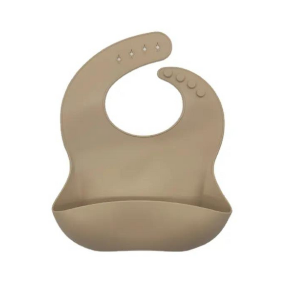 Silicone Baby Bib - Brown