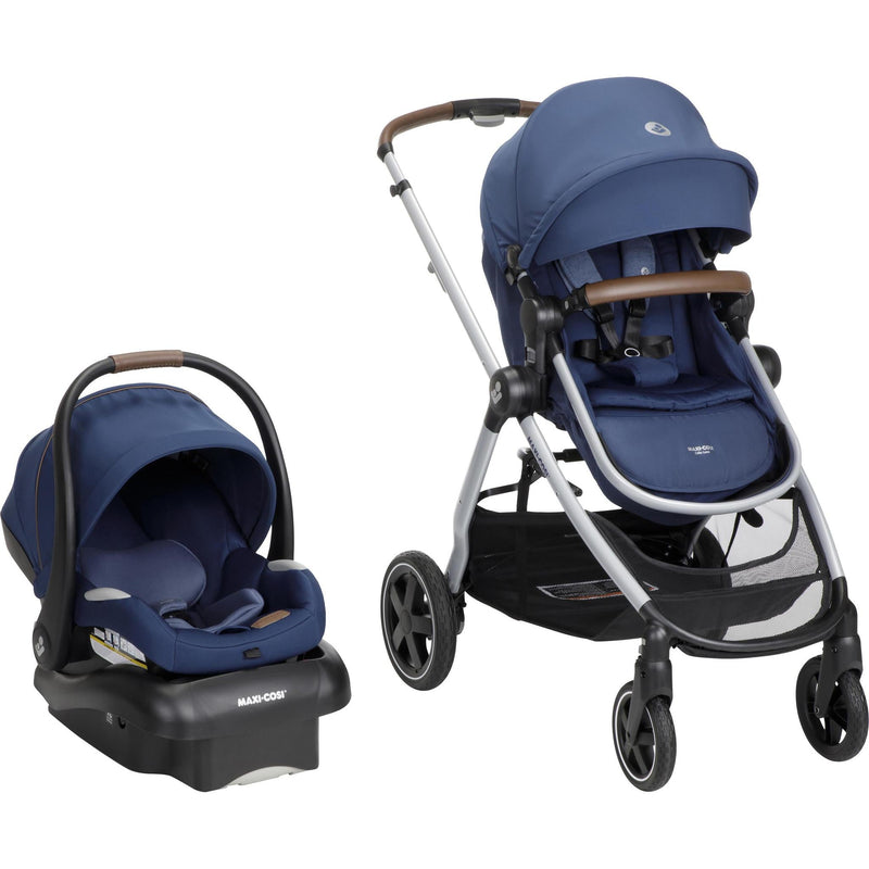 Maxi Cosi Zelia Luxe 5 in 1 Modular Travel System New Hope Navy Luna Baby