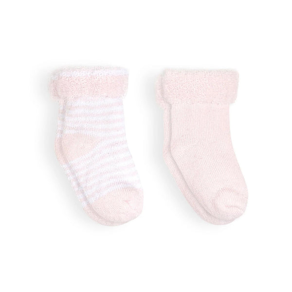 Kushies Baby Terry Socks 2 Pack - Pink