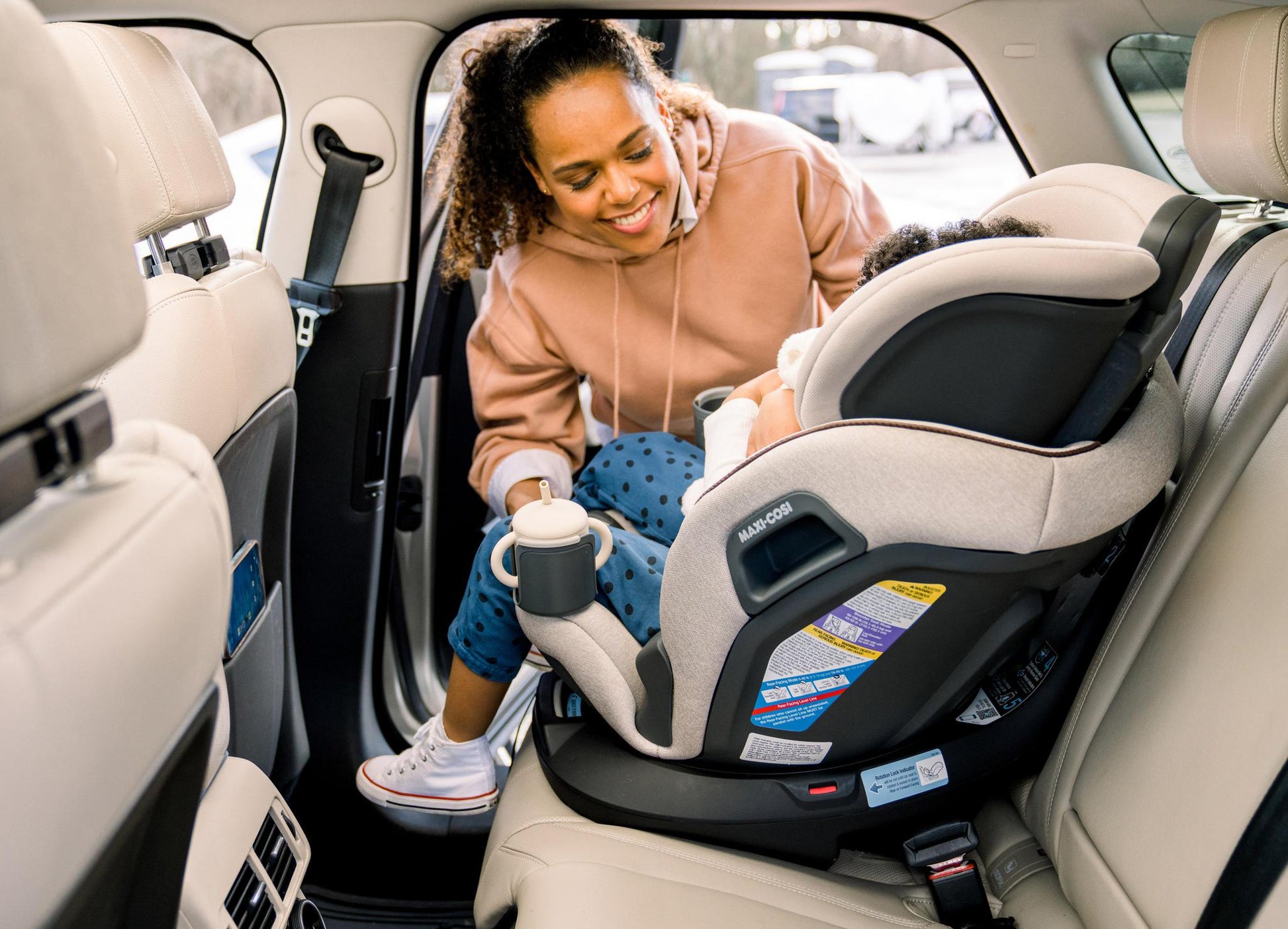 Maxi Cosi Emme 360 Rotating All-in-One Car Seat - Desert Wonder - Luna Baby Store Miami