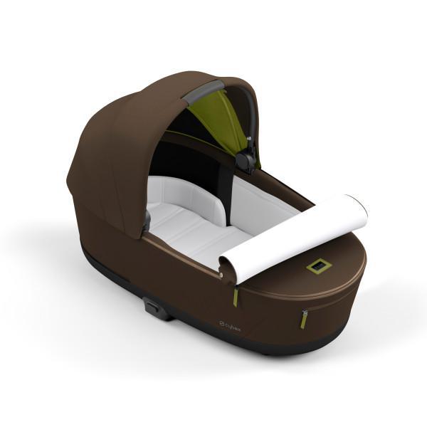 Cybex Priam 4/E-Priam 2 Lux Carry Cot - Khaki Green - Premium Comfort from Birth