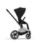 Cybex Priam 4 Stroller - Chrome/Black Frame and Deep Black Seat Pack