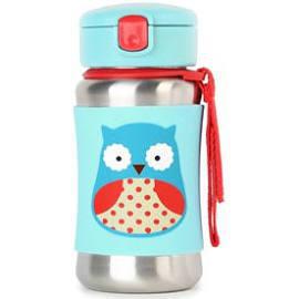 Skip Hop Zoo Stainless Steel Little Kid Straw Bottle - Luna Baby Modern Store