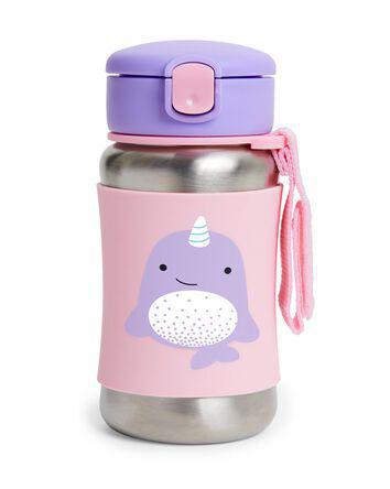 Skip Hop Zoo Stainless Steel Little Kid Straw Bottle - Luna Baby Modern Store