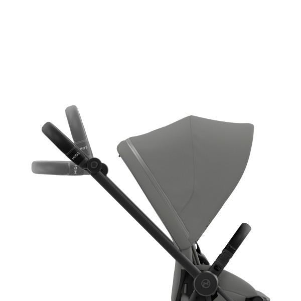Cybex Mios 3 Stroller - Matte Black/Black Frame and Soho Grey Seat Pack on Luna Baby Store Miami
