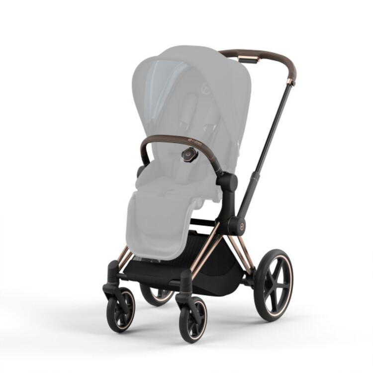 Cybex Priam 4 Stroller Frame - Rose Gold/Brown