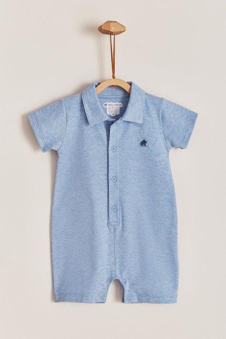 Babycottons Pima Colors Joseph Playsuit Light Blue