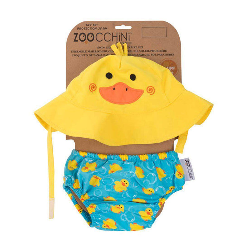 Zoocchini UPF50+ Baby Swim Diaper & Sun Hat Set - Luna Baby Modern Store