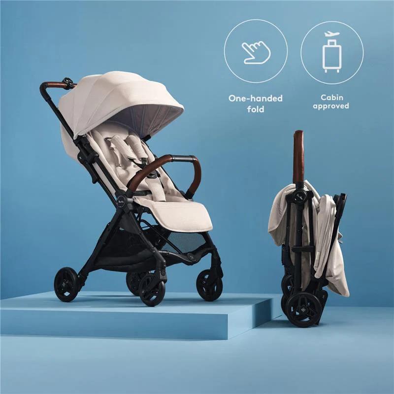 Silver Cross Jet 5 Compact Stroller - Almond White - Luna Baby Store Miami