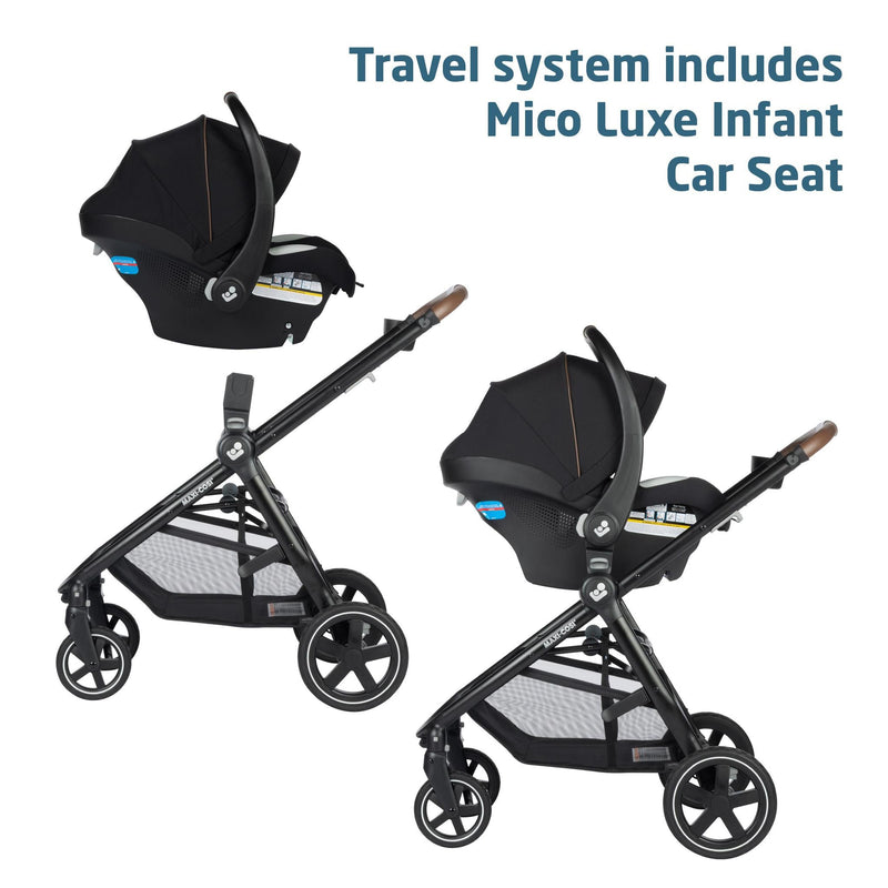 Maxi Cosi Zelia™² Luxe 5-in-1 Modular Travel System - New Hope Black