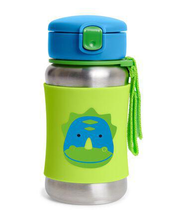 Skip Hop Zoo Stainless Steel Little Kid Straw Bottle - Luna Baby Modern Store