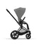 Cybex Priam 4 Stroller - Matte Black/Black Frame and Soho Grey Seat Pack