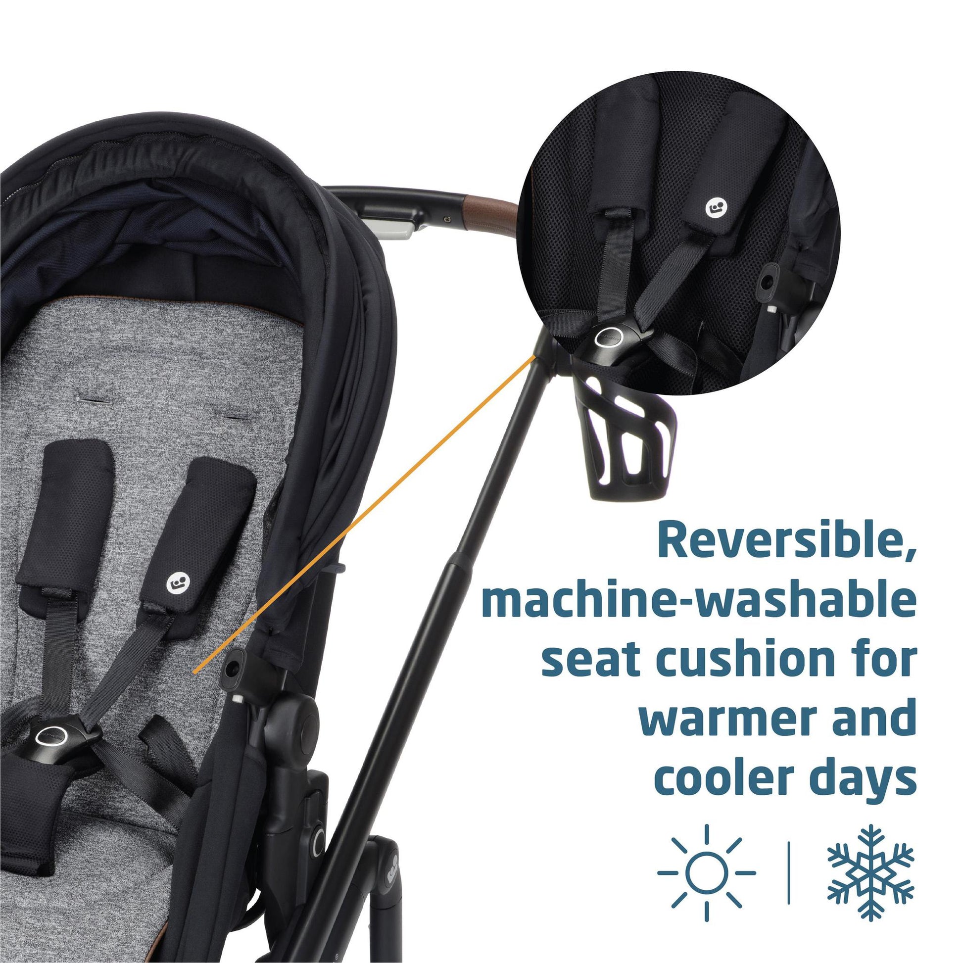 maxi cosi reversible stroller Maxi-Cosi Tayla Max Modular Stroller Onyx Wonder