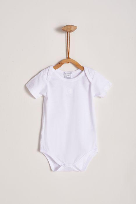 Babycottons Logo Short Sleeve Bodysuit 2-Pack White