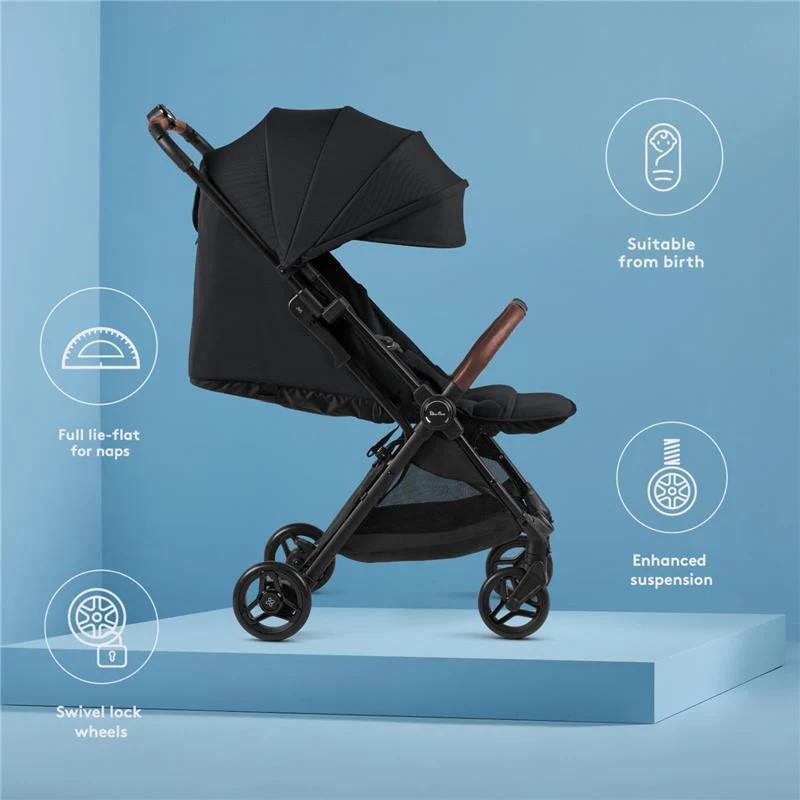 Silver Cross Jet 5 Compact Stroller - Black