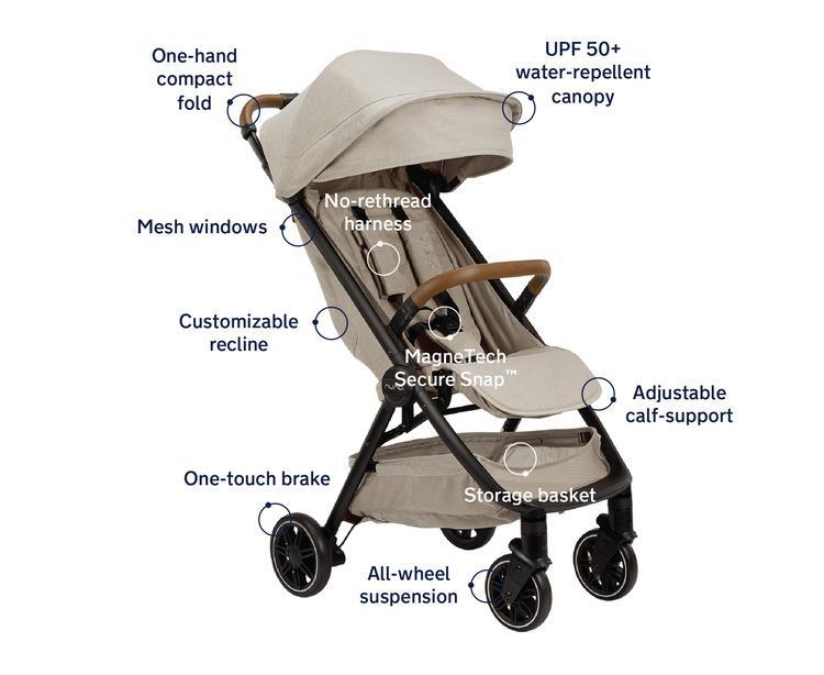 Nuna Trvl Stroller in Hazelwood