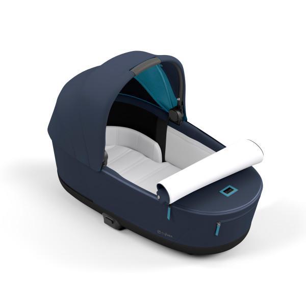Cybex Priam 4/E-Priam 2 Lux Carry Cot - Nautical Blue - Premium Comfort from Birth