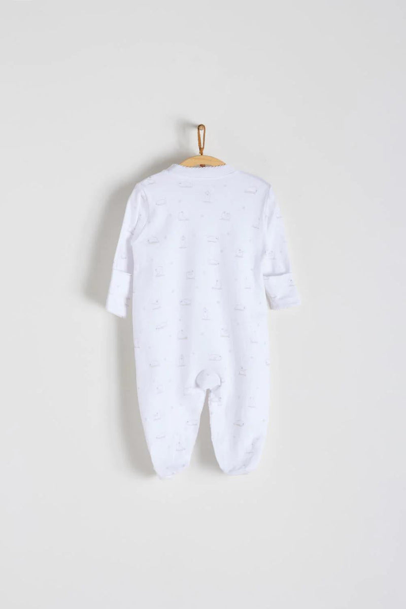 Babycottons Namaste Snaps Footed Pajama