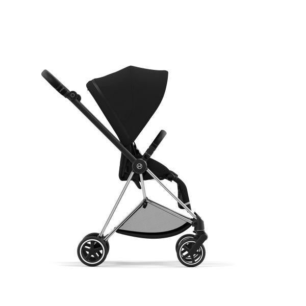 Cybex Mios 3 Stroller - Chrome/Black Frame and Deep Black Seat Pack