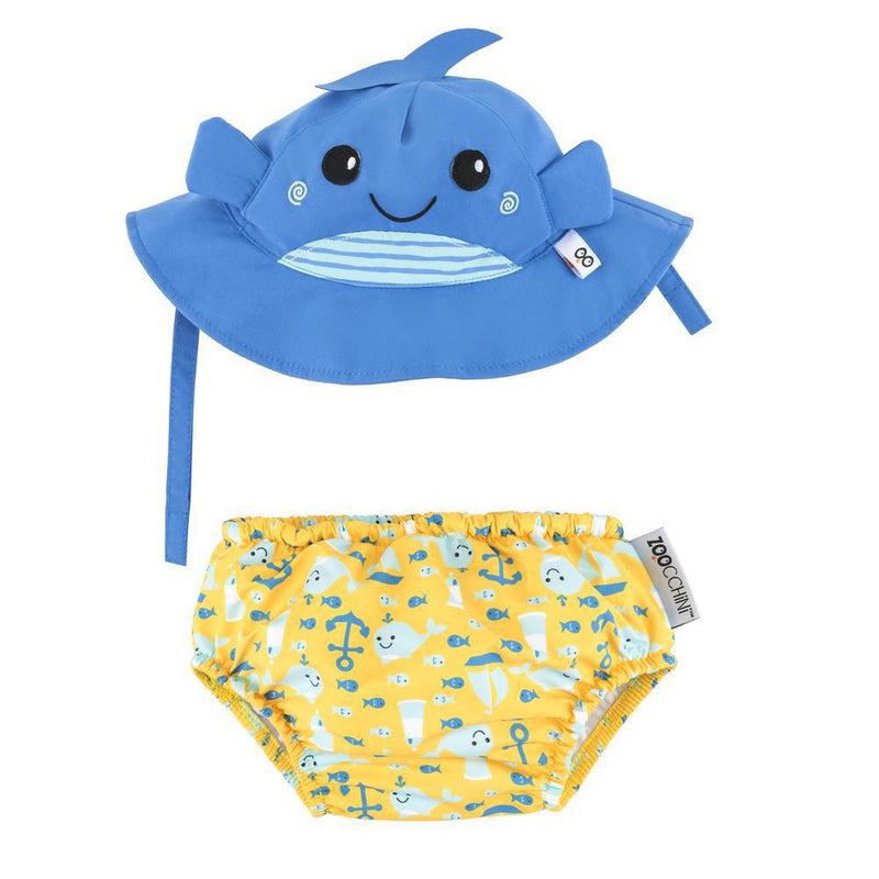 Zoocchini UPF50+ Baby Swim Diaper & Sun Hat Set - Luna Baby Modern Store