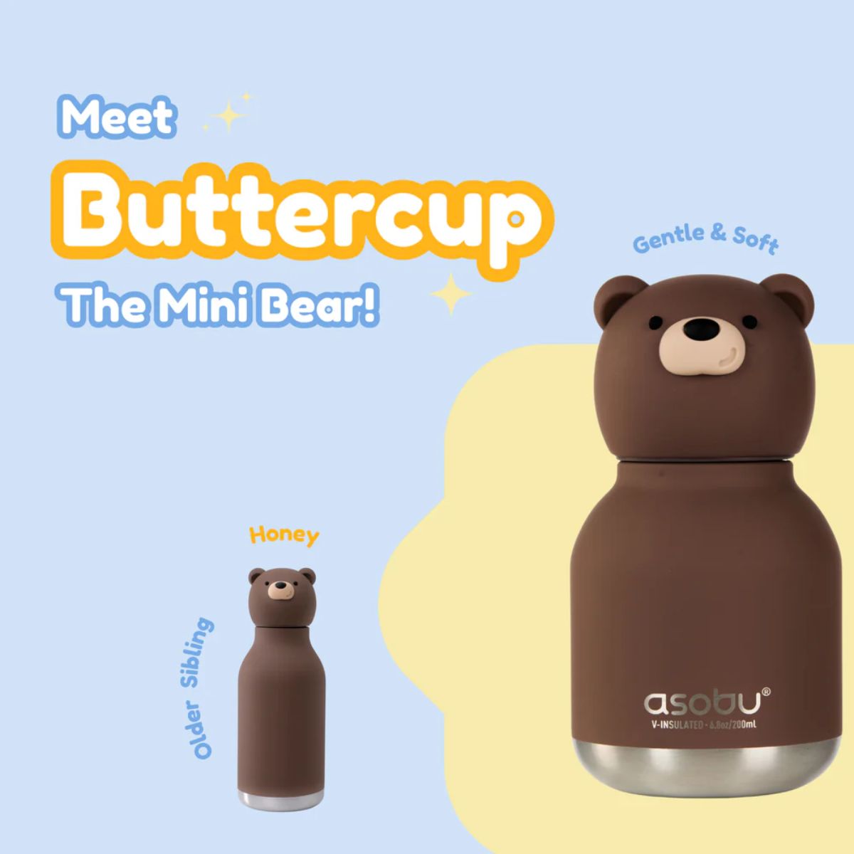 ASOBU Mini Bestie Bottle 6.7 oz - Bear