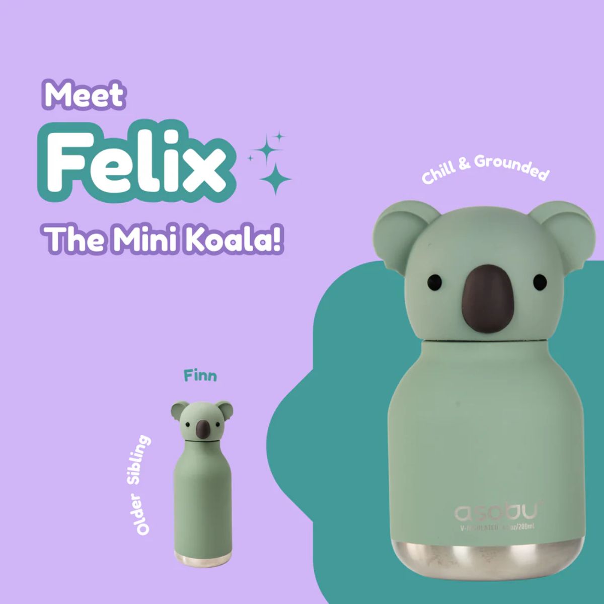 ASOBU Mini Bestie Bottle 6.7 oz - Koala on Luna Baby Store Miami