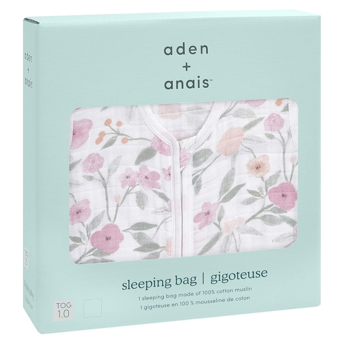 Aden + Anais Sleeveless Muslin Sleeping Bag Coton 0-6M - Mon Fleur