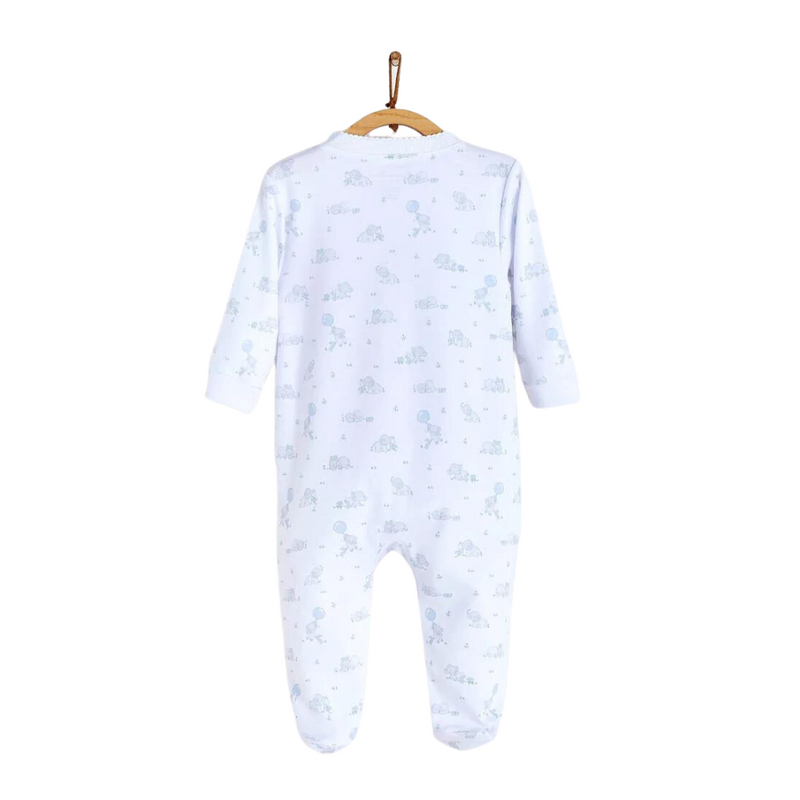 Babycottons Alfred & Colette Footed Pajama - Blue