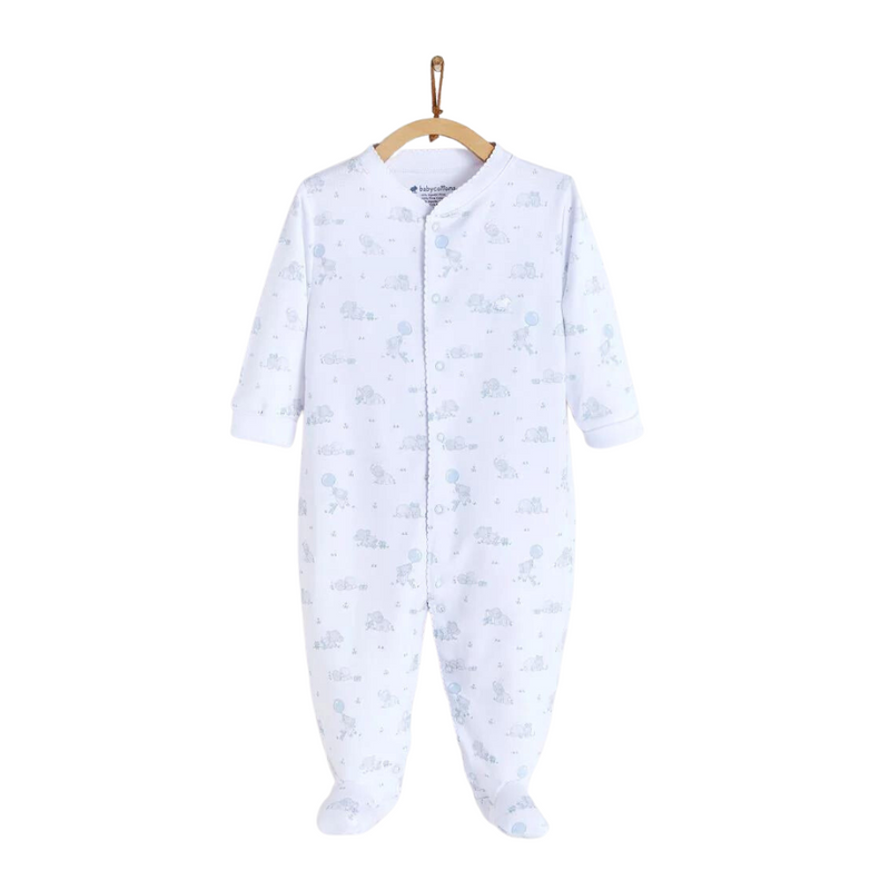 Alfred & Colette Footed Pajama - Blue