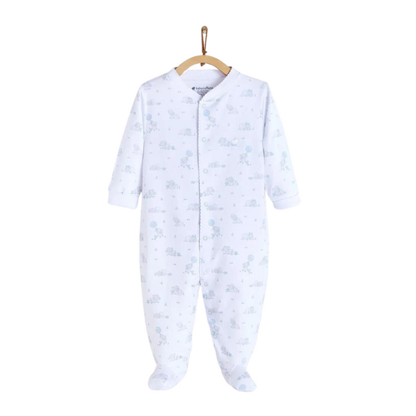 Babycottons Alfred & Colette Footed Pajama - Blue