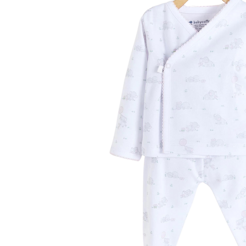 Babycottons Alfred & Colette Kimono Set - Pink