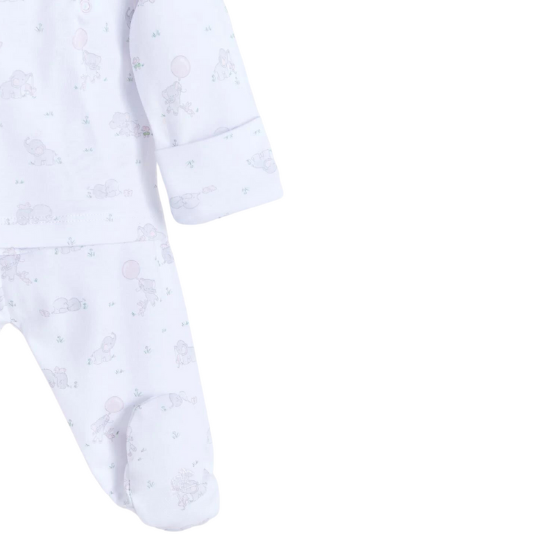 Babycottons Alfred & Colette Kimono Set - Pink - Luna Baby Store Miami