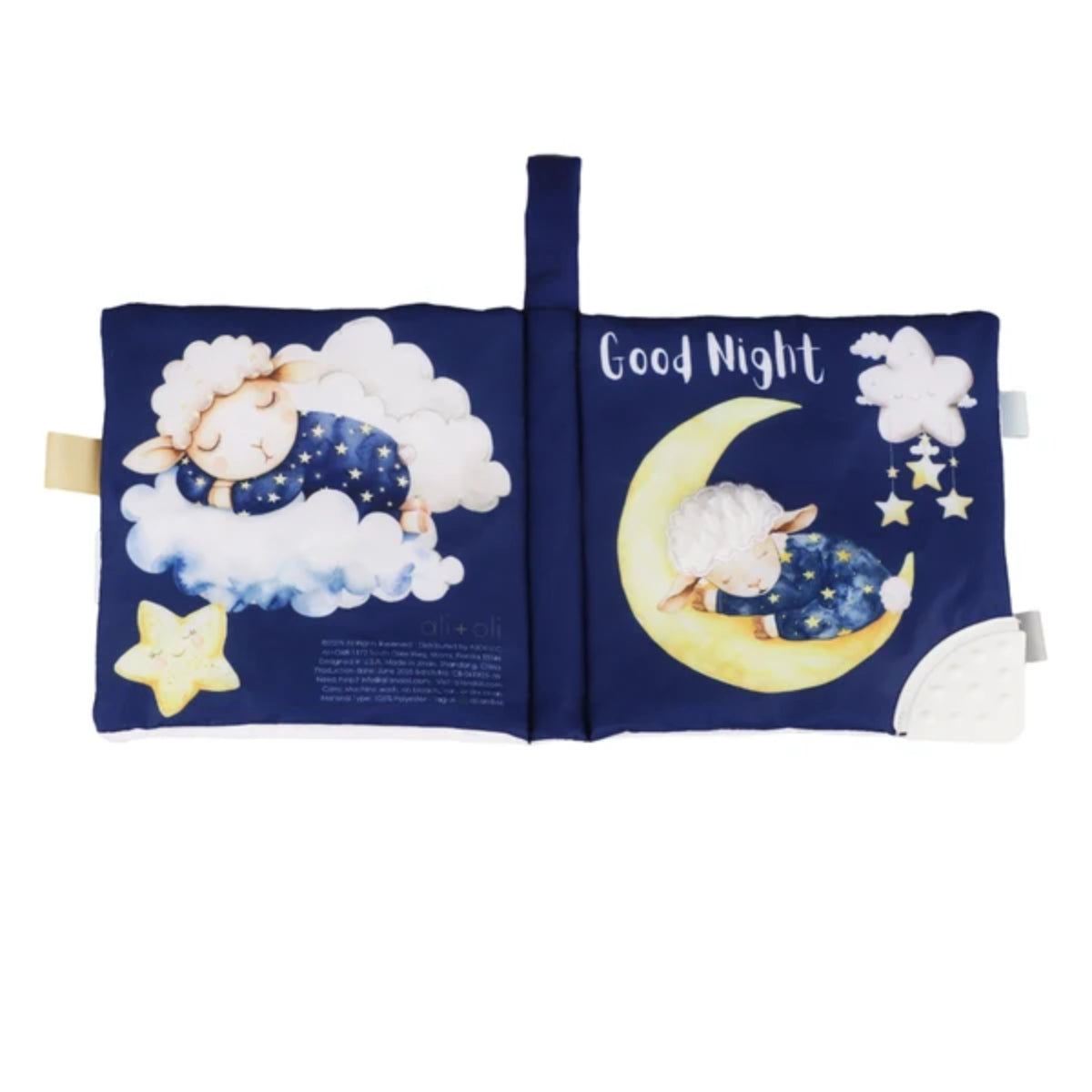 Ali+Oli Baby Cloth Crinkle Book – Good Night