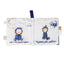 Ali+Oli Good Night Baby Sensory Crinkle Cloth Book with Teether on Luna Baby Store Miami