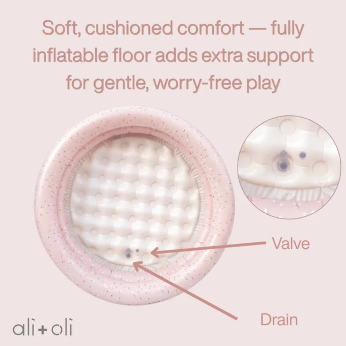 Ali+Oli Two-Ring Kiddie Pool - Peony on Luna Baby Store Miami