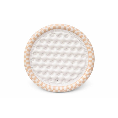 Ali+Oli Two-Ring Kiddie Pool - Tan Checkers