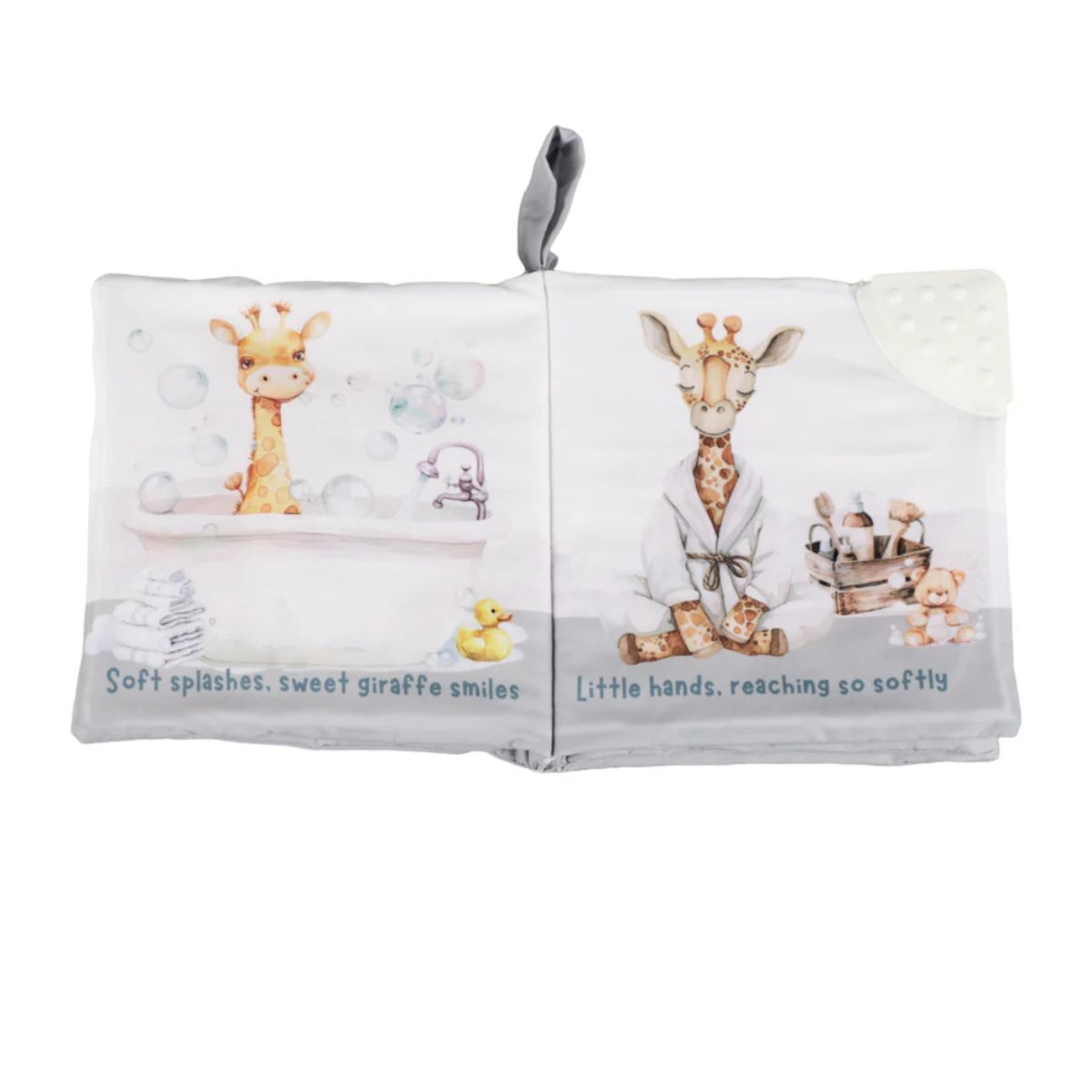 Ali+Oli Baby Cloth Crinkle Book – Bubble Bath on Luna Baby Store Miami