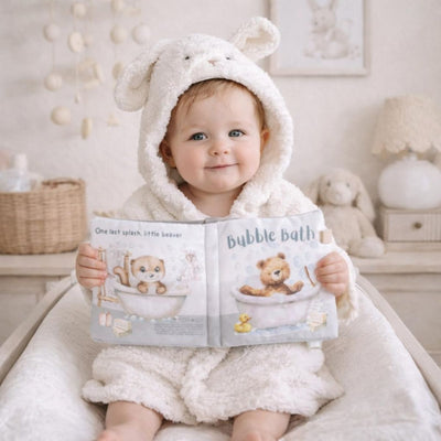 Ali+Oli Baby Cloth Crinkle Book – Bubble Bath