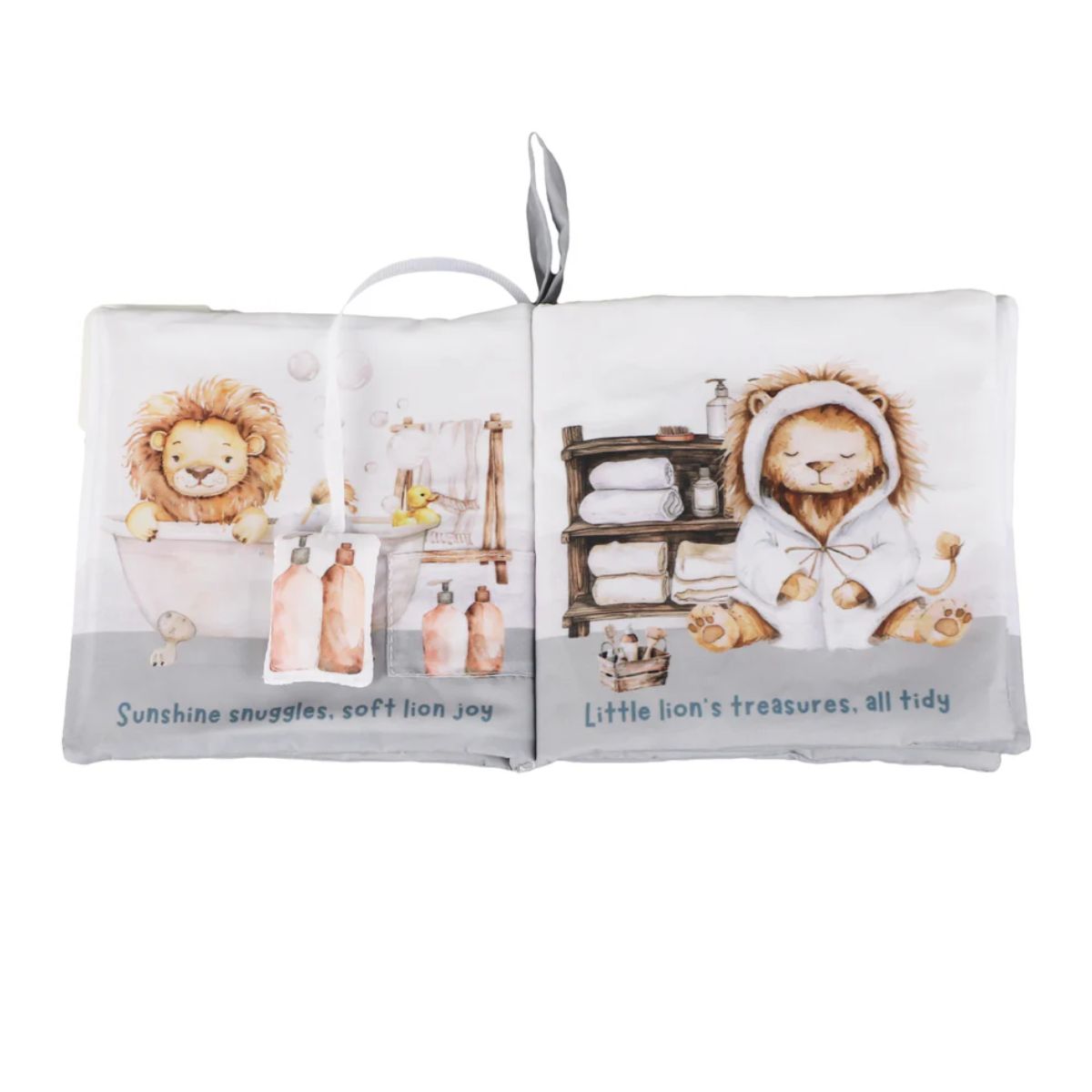 Ali+Oli Baby Cloth Crinkle Book – Bubble Bath on Luna Baby Store Miami