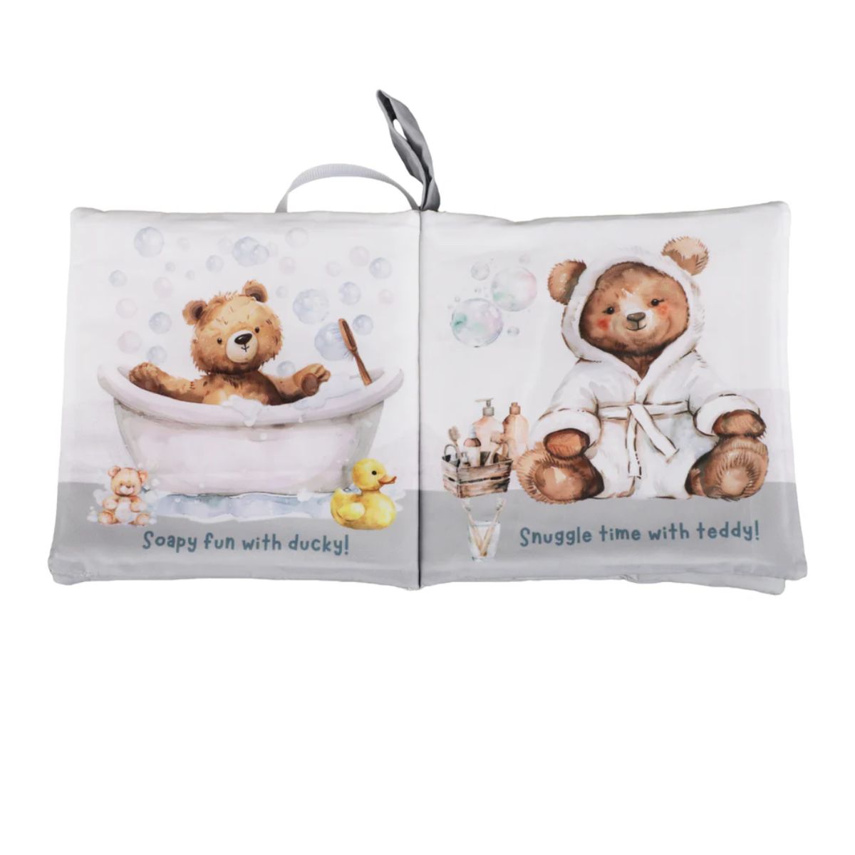 Ali+Oli Baby Cloth Crinkle Book – Bubble Bath on Luna Baby Store Miami