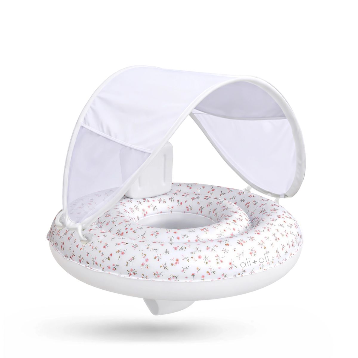 Ali+Oli Baby Swim Seat with Sun Canopy - Bloom